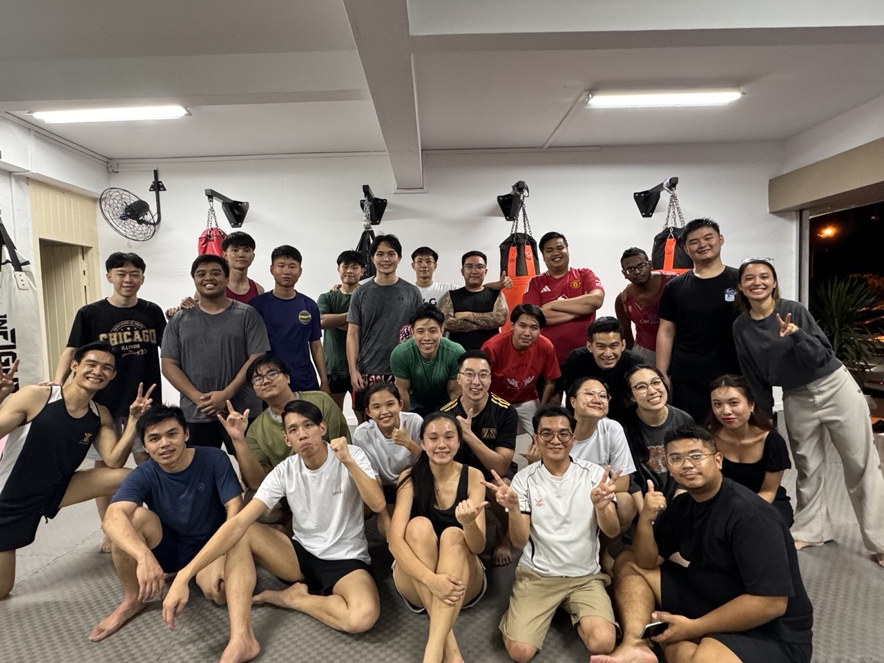 One Zeus Solutions corporate Muay Thai session at Khao Noi Gym